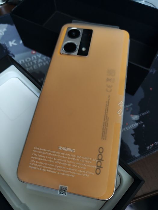 Смартфон OPPO Reno 7 Sunset Orange повний комплект