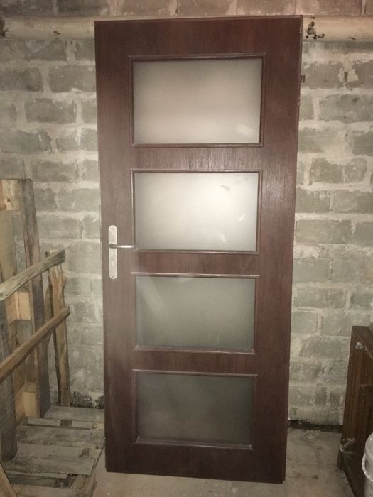 Drzwi drewniane do pokoju kuchni salonu łazienki toalety ciemny brąz!