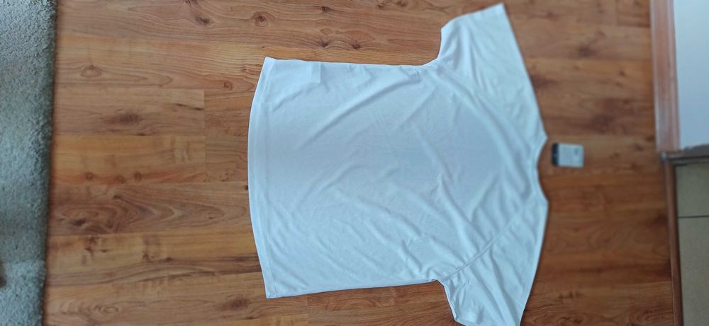 Koszulki białe rower, bieganie lekkie Nowe L ,XL uniseks polyester