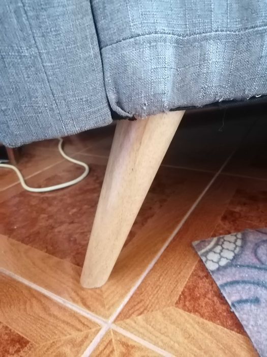 Sofá cama em tecido