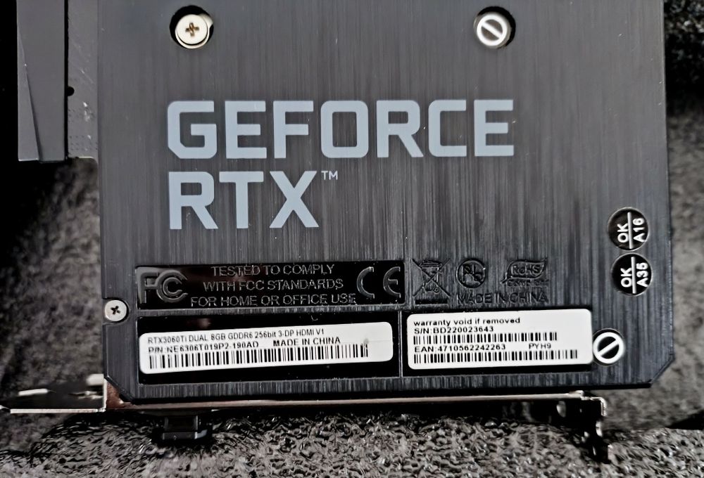 Palit GeForce RTX 3060 Ti Dual 8GB GDDR6 | Stan bdb / Box / Plomby