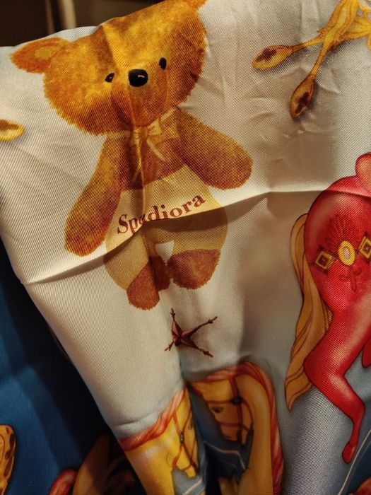 Nowa apaszka jedwabna Spadiora różowa macierzyństwo