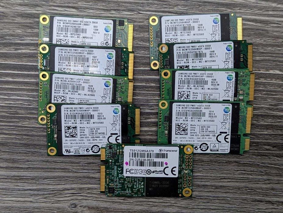 Пам'ять SSD mSata 256Gb SSD
