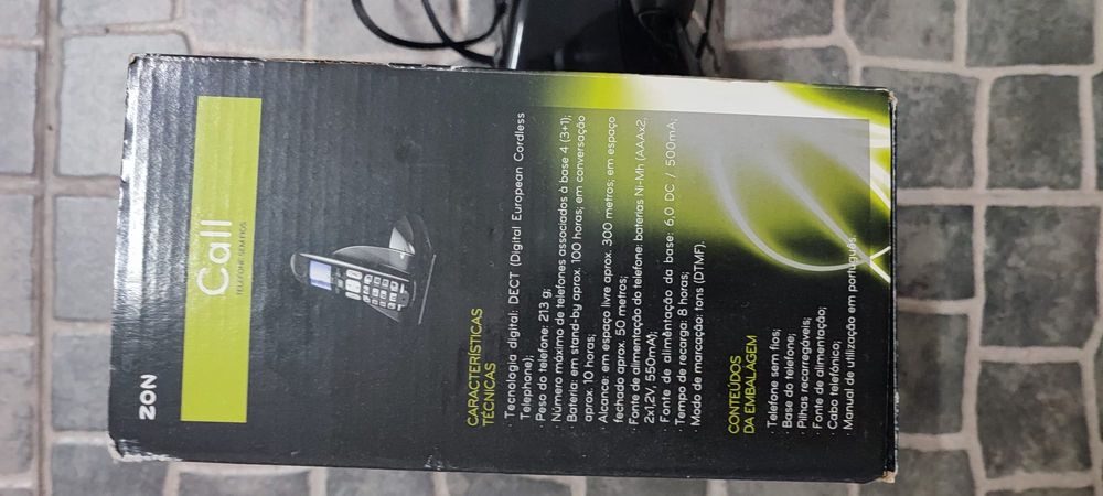Telefone Sem Fios DECT ZON Call com Caixa Original