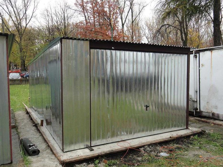 Garaż blaszany Blaszak na budowę 3x5 Najtaniej Garaże PRODUCENT garaży