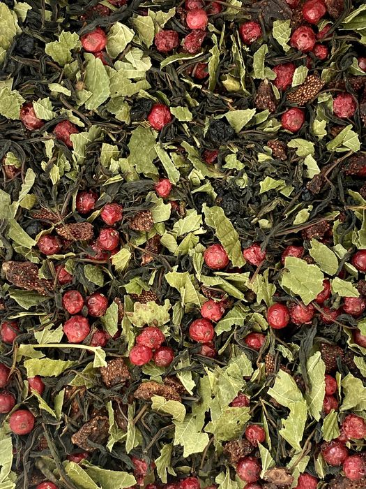 100г Іван чай «Червень»-ферментований листовий з полуницею, смородиною