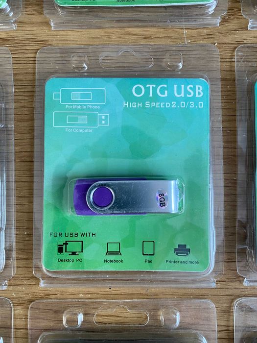 Pendrive USB 8GB wyprzedaż po sklepie dużo sztuk nowy rozne kolory