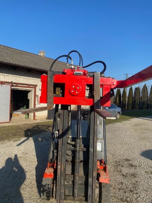 Obrotnica do wózka widłowego traktora montaż wywrotnica skrzyniopalet