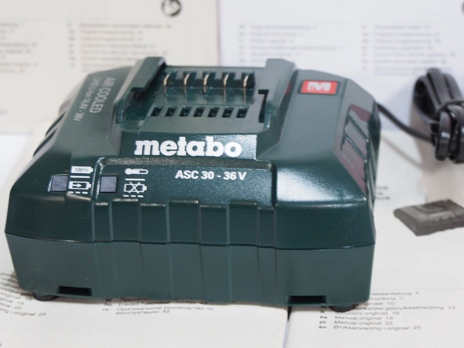 Ladowarka METABO ASC 30-36V 14,4v-36v Air Cooled zasilacz bateria Nowy ...