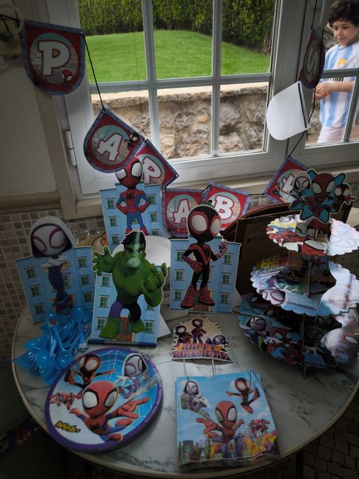 Material festa aniversário spidey