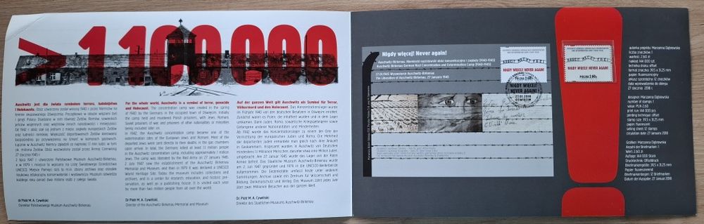 Zestaw 5 znaczków w folderach