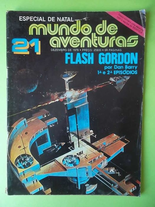 Mundo de Aventuras Especial 1978 com poster Benfica