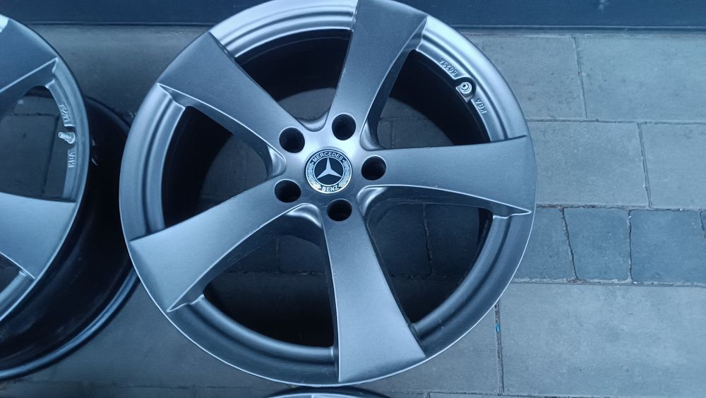 18 Alufelgi Audi A4 A5 A6 5x112 Mercedes C E GLC BMW 3,5, stan bdb grafitowe