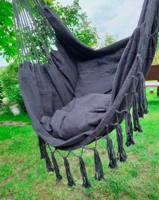 Fotel wiszący brazylijski hamak krzesło huśtawka na balkon taras ogród