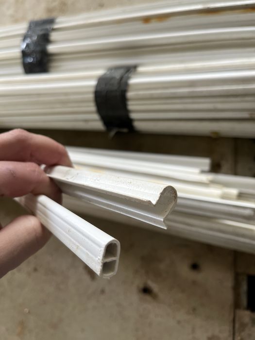 Perfis PVC para estufas – fixação de plástico/tela