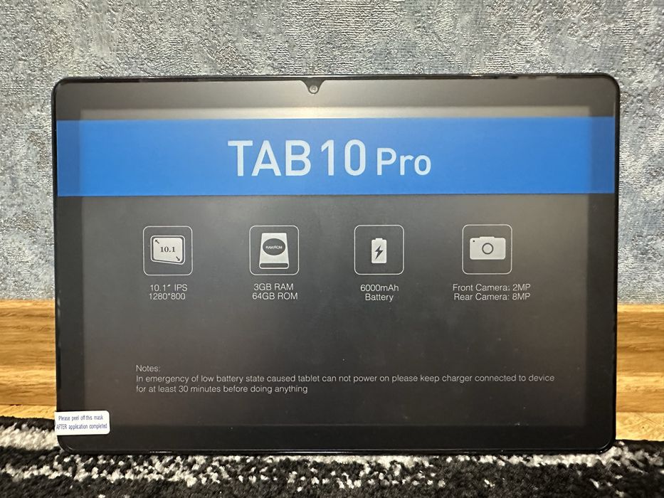 FITIFUN Tab 10 Pro 12/64 ГБ, Blue, WI-FI, Android 15, 10-дюймовий