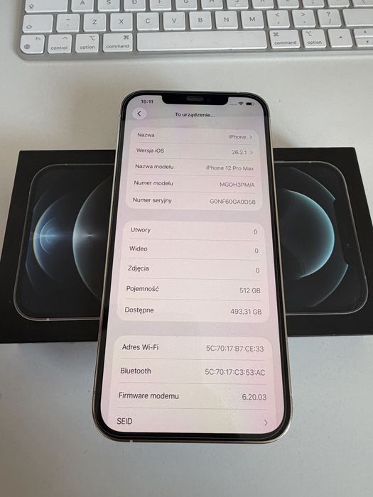 iPhone 12 Pro Max 512gb Silver Bateria 100%