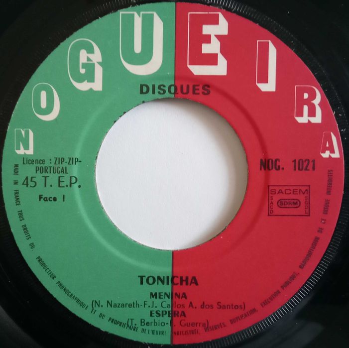 Tonicha	- - - - -	Menina	- - - - -	EP