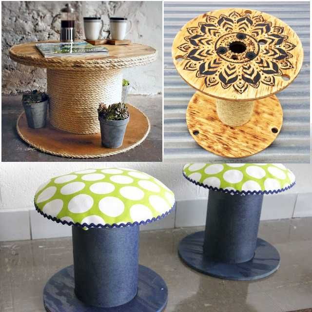 Bobines para decoração e arrumação