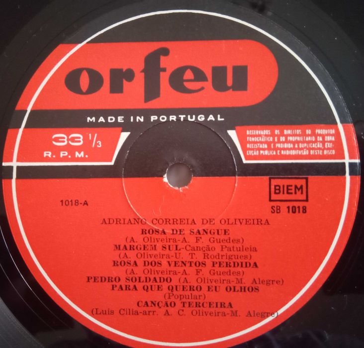 Adriano Correia de Oliveira - - - - - Adriano Correia de Oliveira - LP