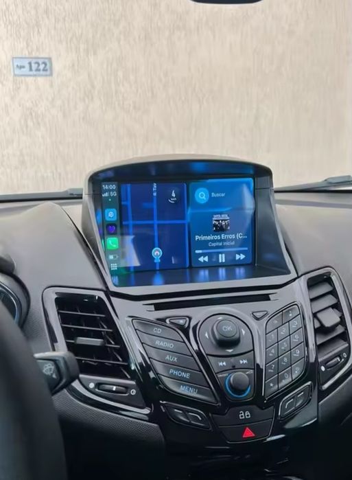 Rádio 2 DIN  Ford Fiesta (2008 a 2017) MK6 + 4+32GB + carplay