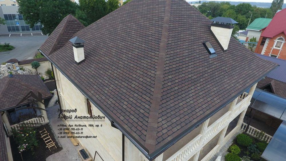 Бітумна черепиця. М'яка покрівля. Катепал. Розрахунок та доставка