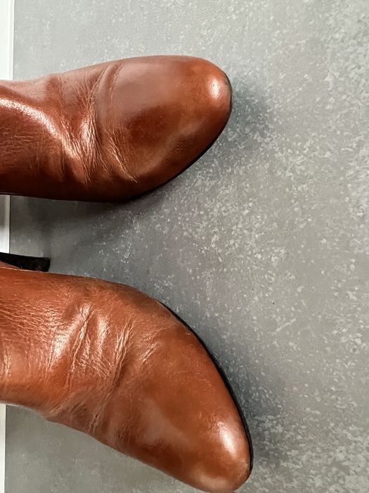 Kozaki Prima Moda 38 brązowe skóra naturalna