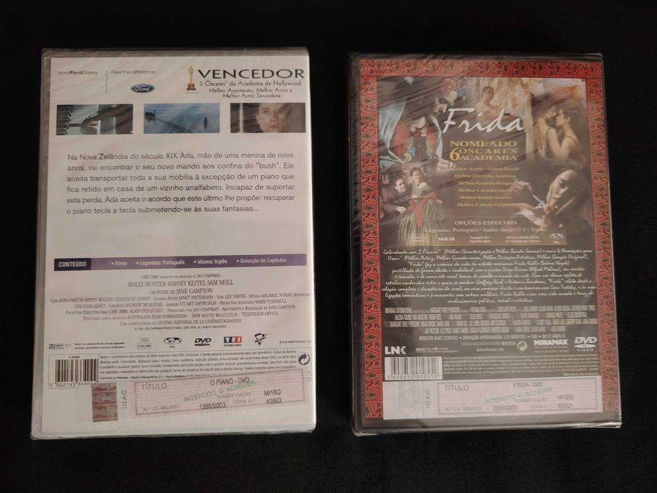 DVD's selados - cinema