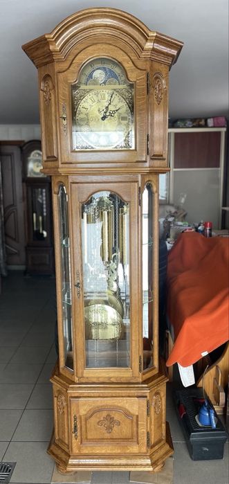 Годинник підлоговий дубовий часи з бієм часы с боэ напольныэ