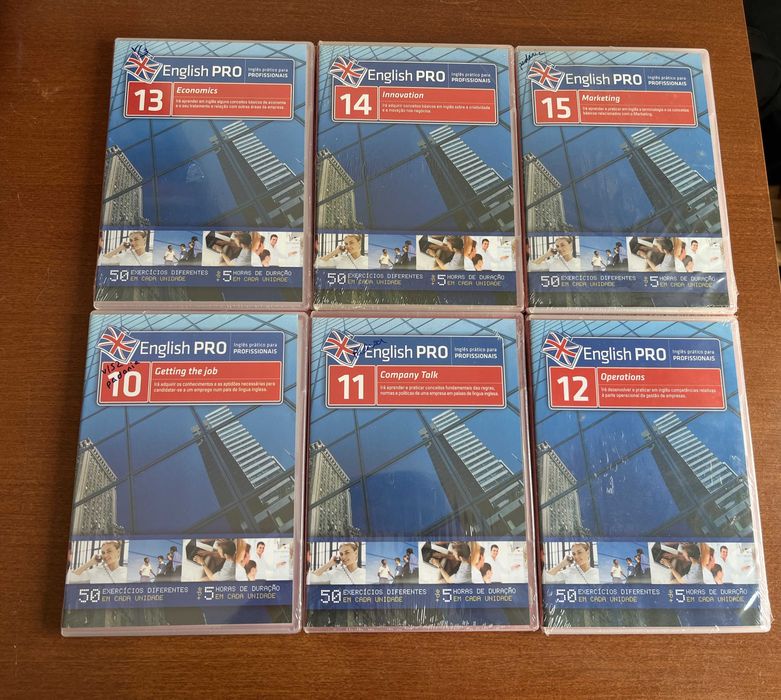 Curso English PRO - Inglês prático (20 volumes - Livros e DVDs)