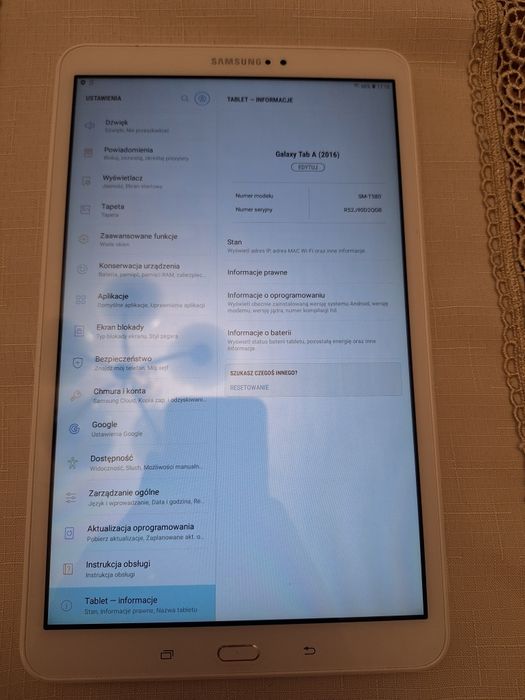 Tablet Samsung Tab A6 SM-T580 16gb biały