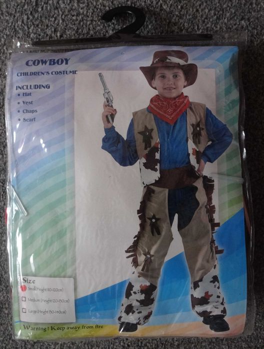 Strój/kostium/przebranie dla dzieci Kowboj/Cowboy rozmiar 110/120