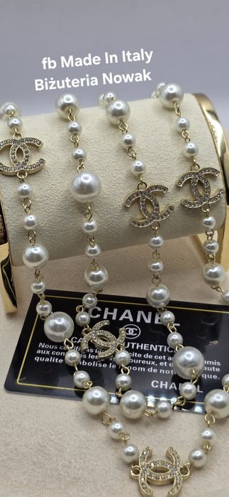 Korale Sztuczne perły cc chanel