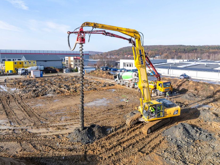 Wiertnica do pali CFA + świdry Ø300 do Ø800 | wynajem | wypożyczenie