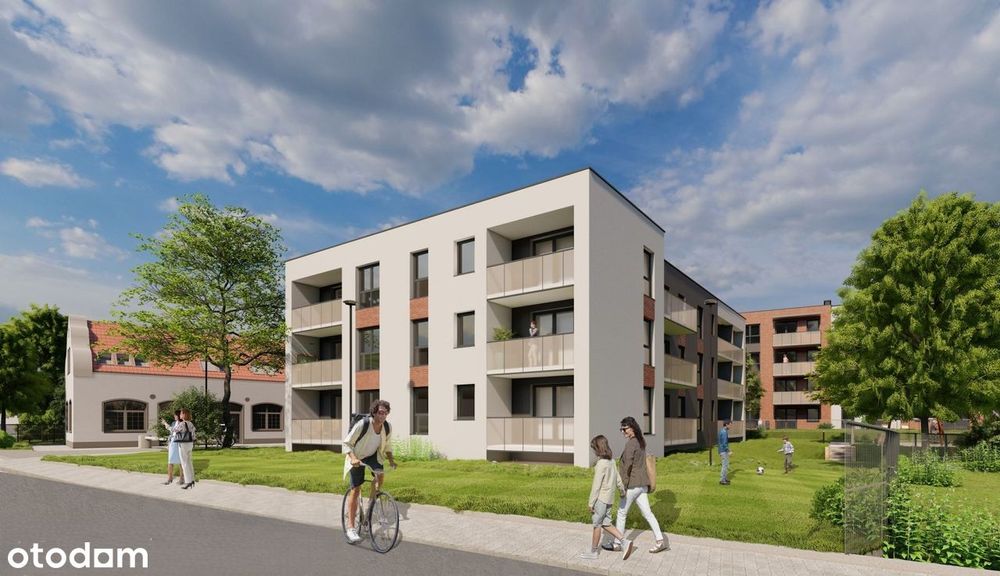 4-pokojowe mieszkanie 77m2 + balkon Bezpośrednio