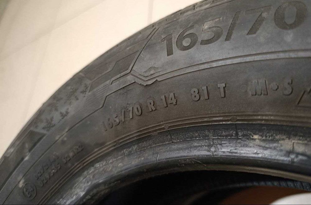 Шина (одна) б/у 165/70R14 81T Barum Polaris 5