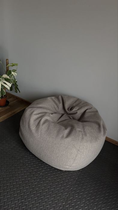 Pufa beżowa worek 250l