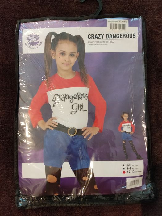 Carnaval Dangerous Girl 10-12 anos