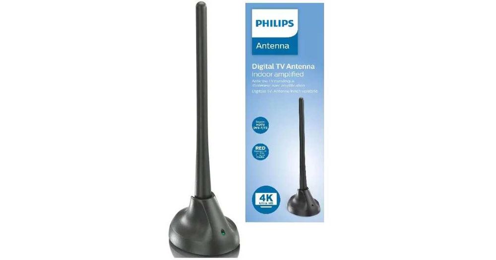 Antena Interior Amplificada SDV5100/12 VHF/UHF 18dB - PHILIPS