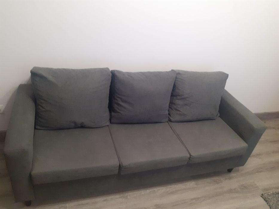 Sofá 3 lugares cinza