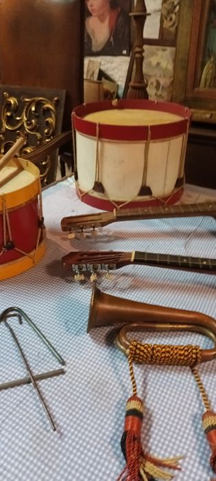 Lote de Instrumentos Musicais Antigos