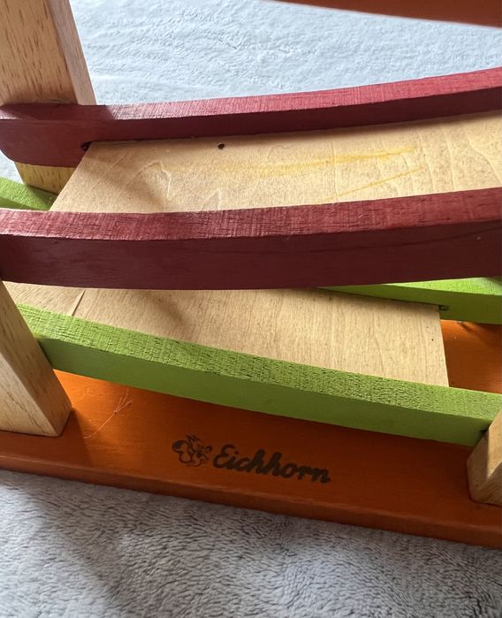 Дерев'яний іграшковий трек для кульок або машинок