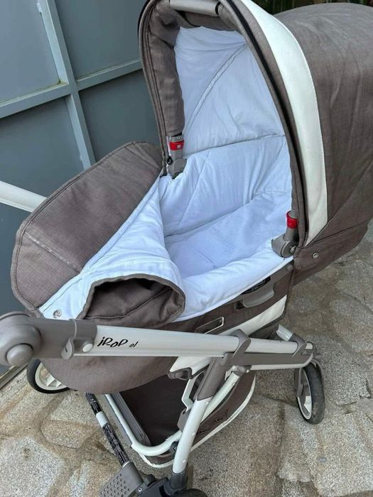Carrinho de bebé trio bebécar com isofix e acessórios