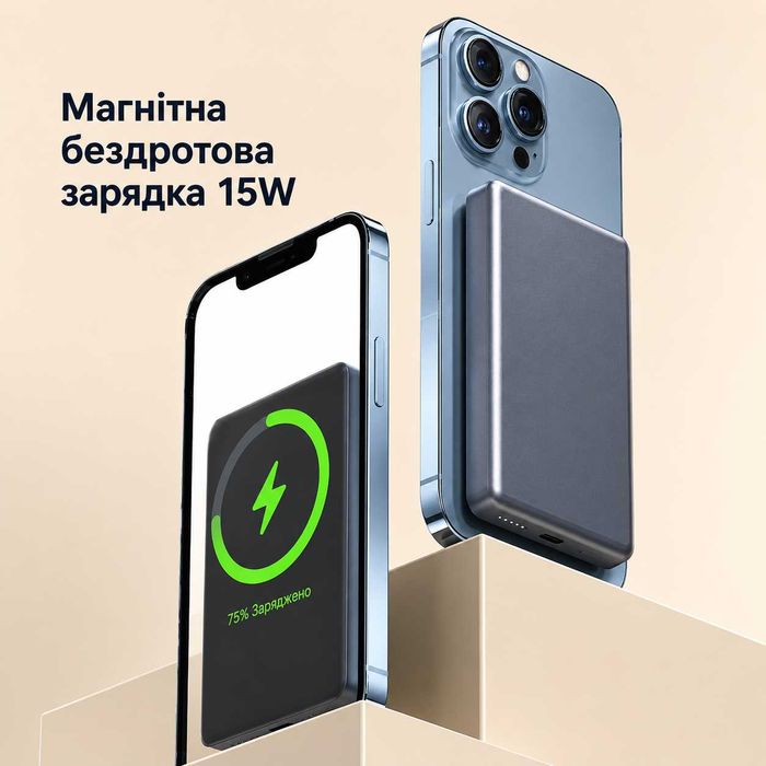 Повербанк MagSafe ultra slim 10000mah 20w PowerBank МагСейф