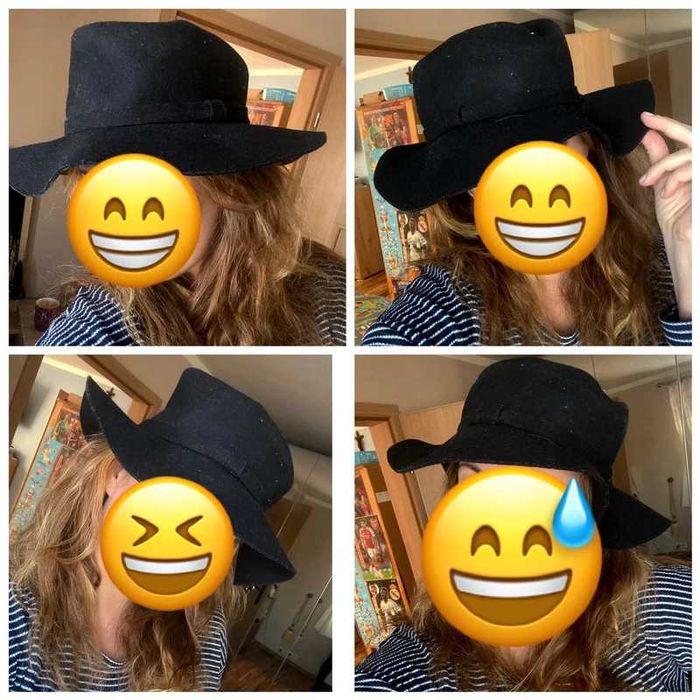 Monki kapelusz damski welniany