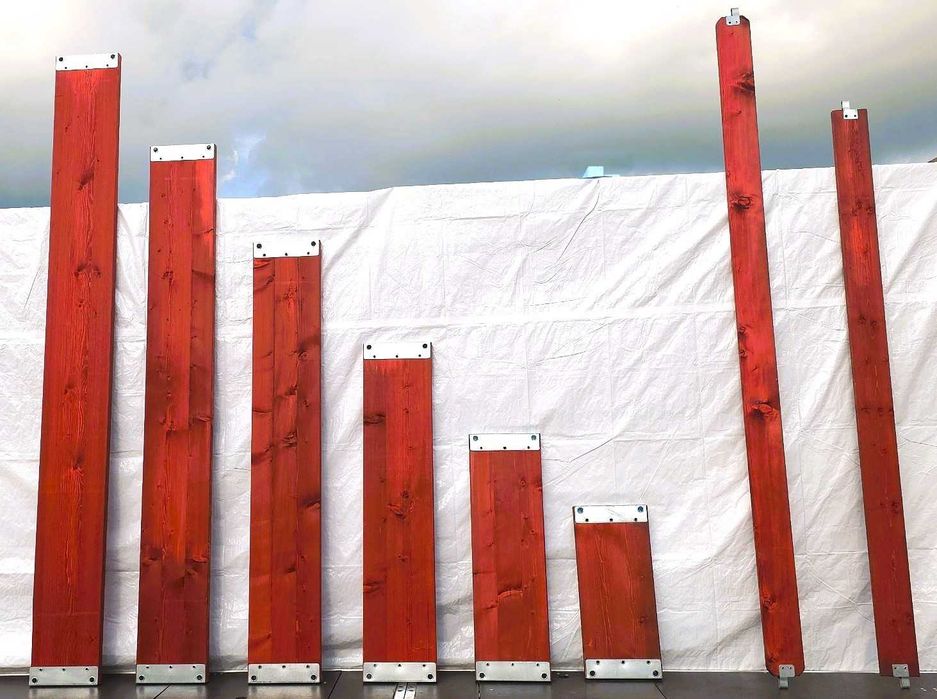 Rusztowanie elewacyjne podesty drewniane Plettac Rux solidne z dostawą