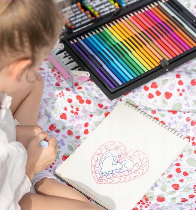 Zestaw Do Malowania Rysowania Artystyczny Dla Dzieci Walizka Prezent