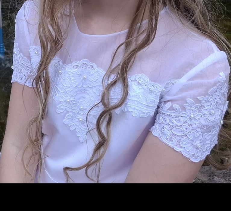 Sukienka komunijna + 2 na przebranie, bolerko, torebka, KOMUNIA