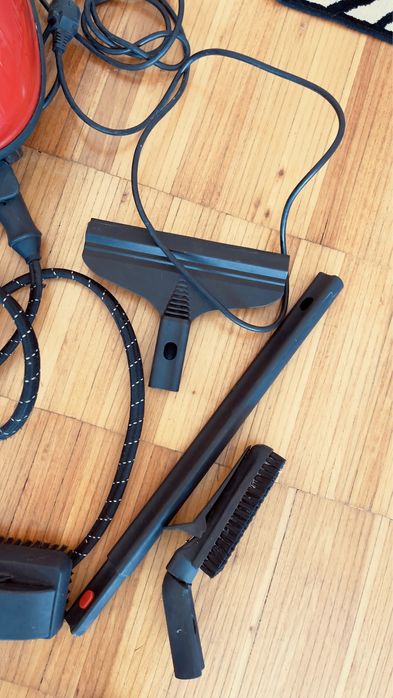 Maquina limpeza com caldeira e ferro engomar