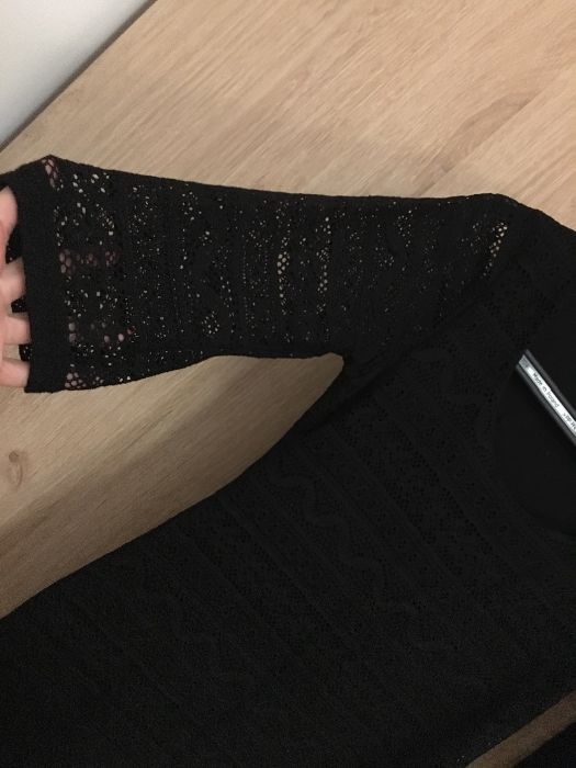 Sukienka koronkowa mini Orsay czarna rozm. S